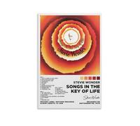LISHDUNS Songs In The Key Of LIfe by Stevie Wonder Album Poster Bedroom Living Room Wall Decor Poster Aesthetics Art Deco 16x24inch(40x60cm) Unframe-style