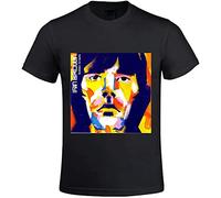 lishen Ian Brown Golden Greats Men's Relaxed Fit Cotton Round Neck T Shirt Black XL