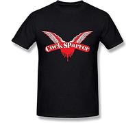 lishen Men's Cock Sparrer T Shirt Black XXL