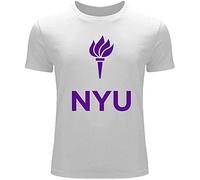lishen Men's NYU York University White T ShirtWhite M