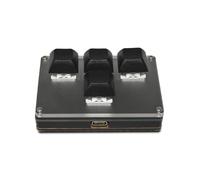 Lisher 1 x Tri-Mode 2.4 G Bluetooth USB Flash Drive, Customisation of Hot Refilled Keys, Black