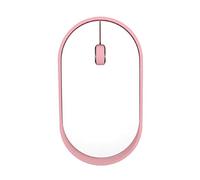 Lisher 2.4G Silent Click Wireless Optical Mice, Orange LED Backlight, Portable Mobile Wireless Mouse for Laptop, PC Pink