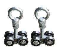 Lisher 4 Silent Trolley Casters Assembly Trolley Four Bearings Large Channel Strut Unistruts with Bolt M10A