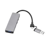 Lisher 6 in 1 USB 3.0 Type-C Extender Docking Station Multi USB Splitter Adapter USB 3.0 2.0 TF SD Reader Slot