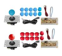 Lisher DIY Kits for Controller 2 Players Zero Delay Encoder USB to PC for Games DIY Kits