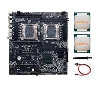 Lisher Dual Socket X99 LGA2011-3 Dual Processor Compatible DDR4 RECC + Processor 2XE5 2650 V3 + Switch Cable + Thermal Grease