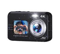 Lisher Waterproof Digital Sports Camera 4K 48MP Autofocus Underwater Camera Plastic for Children Students Beginners