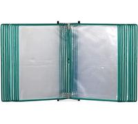 LISHEUK D Document Holder Wall Mounted Organizer for Office/Home Letter Size Reference Display and Storage with 20 Page Flip File System