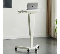 LISHEUK Lecture Pulpit,Mobile Laptop Podium Stand,Lifting Lectern Podium,Portable Sit Stand Lectern,Pulpit with Wheels,Height Adjustments, for Conference, Classrooms,Offices,Floo