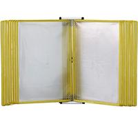 LISHEUK Wall Mounted D File Holder Organizer with 20 Pages Letter Size Reference System A4 Document Holder for Office/Home Display and Storage Easy Access and Organization