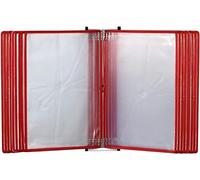 LISHEUK Wall Mounted Flip File Holder Letter Size Document Organizer for Office/Home Display and Storage A4 Documents Holder with 20 Pages Wall Mount Reference System