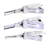 LiShi Lock Pick Set,3-Piece Kit 2-in-1 Car Lock Pick Tools,HU66 HU101 HU92