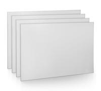 LISHINE 4 Pack 14 Gauge Sheet Metal 8x12 Stainless Steel Sheets 2mm Cold Rolled Steel Plate Weldable Metal Panels for DIY Craft Projects, Industrial, Professional