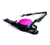 Lishinu 3830061190634 New 2 Original Retractable Dog Lead with Stop Button from 6 kg to 12 kg S Magenta