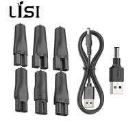 LISI 8 PCS Power Cord 5V Replacement Charger USB Adapter Suitable for All Kinds Hair Clippers, Beard Trimmers, Shavers black
