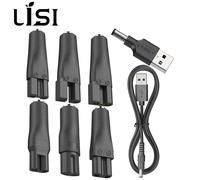 LISI 8 PCS Power Cord 5V Replacement Charger USB Adapter Suitable for All Kinds Hair Clippers, Beard Trimmers, Shavers black