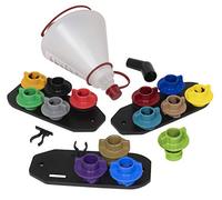 Lisle 19912 Multi-Application Oil Funnel Set, 14 Pc, Green