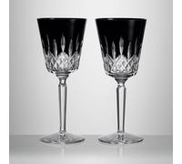 Lismore Black Large Goblet 14 oz Pair