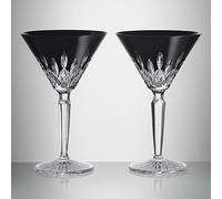 Lismore Black Martini Glass, Set of 2