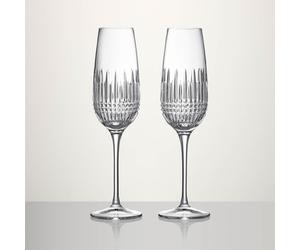 Lismore Diamond Essence Flute 10.5oz Set/2