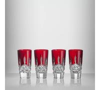 Lismore Red Shot Glass 55ml Set of 4