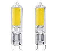 LISOCLU G9 LED Glass Dimmable 220v Indoor Lighting 2pcs 3W White Light | G9 Dimmable LED Bulb 220V, 3W-7W Glass, 360° Beam, Warm White/Cool White