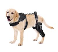 LISPOO Dog Knee Brace for Torn A CL Hind Leg,Adjustable Support With Sufficient Wrapping and Support & Luxating Patella,Non-Slip Joint Brace,Pain Relief&Better Recovery-Left leg-Upgraded/L