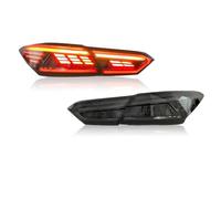 Lisqbkbi Car Rear Tail Lights Car Tail Light Assembly For Toyota For Camry 2018-2021 Dynamic Turn Signal Start-up Animation Tail Lamps Tailights Tail Light Assembly With(Inside White)