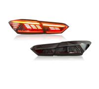 Lisqbkbi Car Rear Tail Lights Car Tail Light Assembly For Toyota For Camry 2018-2021 Dynamic Turn Signal Start-up Animation Tail Lamps Tailights Tail Light Assembly With(Inside Red)