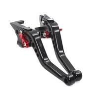 LISROEU Clutch Brake Lever Motorcycle Compatible with Benelli for TRK502 2017 2018 Motorcycle CNC Brake Clutch Levers Adjustable CNC Folding Control Handles Brake Clutch Lever(Black-red)