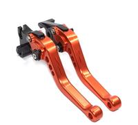 LISROEU Clutch Brake Lever Motorcycle for RS125 1996 1997 1998 1999 2000 2001 2002 2003 2004 2005 Motorcycle Accessories Short Brake Clutch Levers CNC Adjustable Control Lever(Orange)