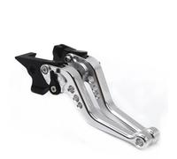 LISROEU Clutch Brake Lever Motorcycle for RS125 1996 1997 1998 1999 2000 2001 2002 2003 2004 2005 Motorcycle Accessories Short Brake Clutch Levers CNC Adjustable Control Lever(Silver)