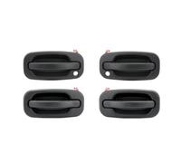 LISROEU Exterior Handle Compatible with Chevy for Silverado 1999 2000 2001 2002 2003 2004-2007 Outside Exterior Outer Door Handle Set 15034985 15034986