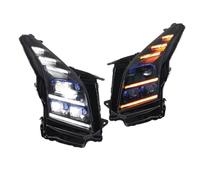 LISROEU Headlight Compatible With Cadillac For ATS 2014 2015 2016 2017 Replacement Latest Styling Daytime Lights Dual Projector Accessory