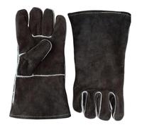 LISSAM XL 12''/ 32cm Heavy Duty Welding Gloves - Fire Resistant, Cowhide Leather, Durable for MIG & Stick Welding (Brown)