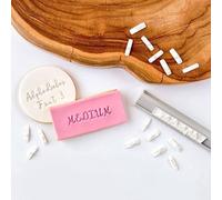 LissieLou AlphaBakes Font 3 Medium Stamp Tiles Letters on a Bar - Uppercase