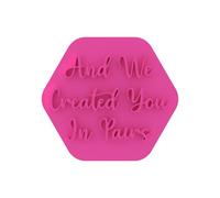 LissieLou and We Created You in Pairs Cookie Stamp Eid Ramadan Celebrations Icing Stamp Fondant Embosser - Light Pink
