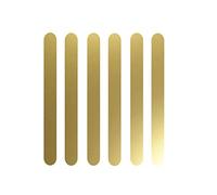 LissieLou Pack of 6 Acrylic Cakesicle Sticks Lollipop Cake Pop Sticks - Gold Mirror