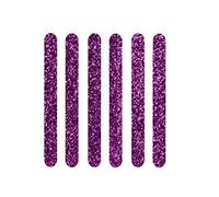 LissieLou Pack of 6 Standard Acrylic Cakesicle Sticks Lollipop Cake Pop Sticks - Glitter Purple