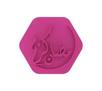 LissieLou Ramadan Kareem Urdu Cookie Stamp Ramadan Eid Celebrations Icing Fondant Embosser - Light Pink