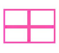 LissieLou Rectangle Shape Icing Fondant Cookie Cutter - 10x6cm