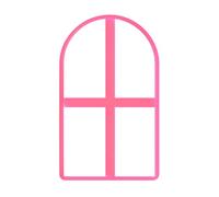 LissieLou Window Arch Shape Icing Fondant Cookie Cutter - 9cm