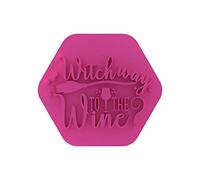 LissieLou Witch Way to The Wine Cookie Stamp Halloween Theme Icing Fondant Stamp
