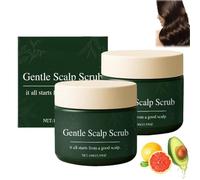 Lissima Natural Gentle Scalp Scrub,Deep Cleansing & Nourishing Exfoliating,Moisturizing and Comfortable,Relieve Itchy Scalp & Dandruff, Gentle Formula, for All Hair Types (2PCS, 100G)