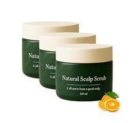 Lissima Natural Scalp Scrub, Deep Cleansing & Nourishing Exfoliating, Effectively Removes Flakes, Moisturizing and Comfortable, Gentle Botanical Formula for All Hair Types (3PCS)