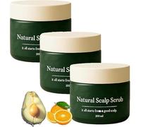 Lissima Natural Scalp Scrub,Deep Cleansing & Nourishing Exfoliating,Moisturizing and Comfortable,Relieve Itchy Scalp & Dandruff,Gentle Botanical Formula,for All Hair Types (3 pcs)