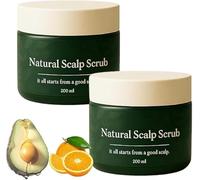 Lissima Natural Scalp Scrub,Deep Cleansing & Nourishing Exfoliating,Moisturizing and Comfortable,Relieve Itchy Scalp & Dandruff,Gentle Botanical Formula,for All Hair Types (2 pcs)