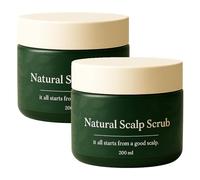 Lissima Natural Scalp Scrub, Deep Cleansing & Nourishing Exfoliating, Relieve Itchy Scalp & Dandruff, Moisturizing and Comfortable, Gentle Botanical Formula for All Hair Types (2PCS)