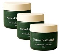 Lissima Natural Scalp Scrub, Deep Cleansing & Nourishing Exfoliating, Relieve Itchy Scalp & Dandruff, Moisturizing and Comfortable, Gentle Botanical Formula for All Hair Types (3PCS)