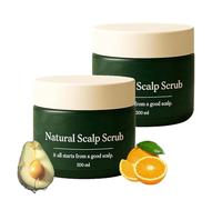 Lissima Natural Scalp Scrub, Deep Cleansing & Nourishing Exfoliating,Relieve Itchy Scalp & Dandruff,Moisturizing and Comfortable, Gentle Formula for All Hair Types (2PC, 200ml)
